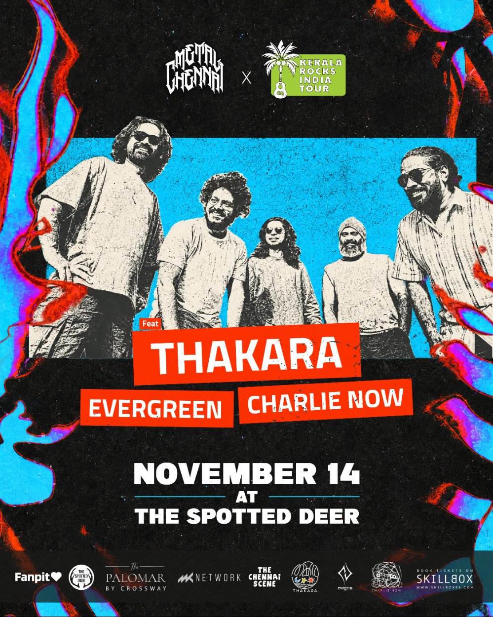 Poster for Kerala Rocks  India Tour: Thakara, Evergreen & Charlie Now