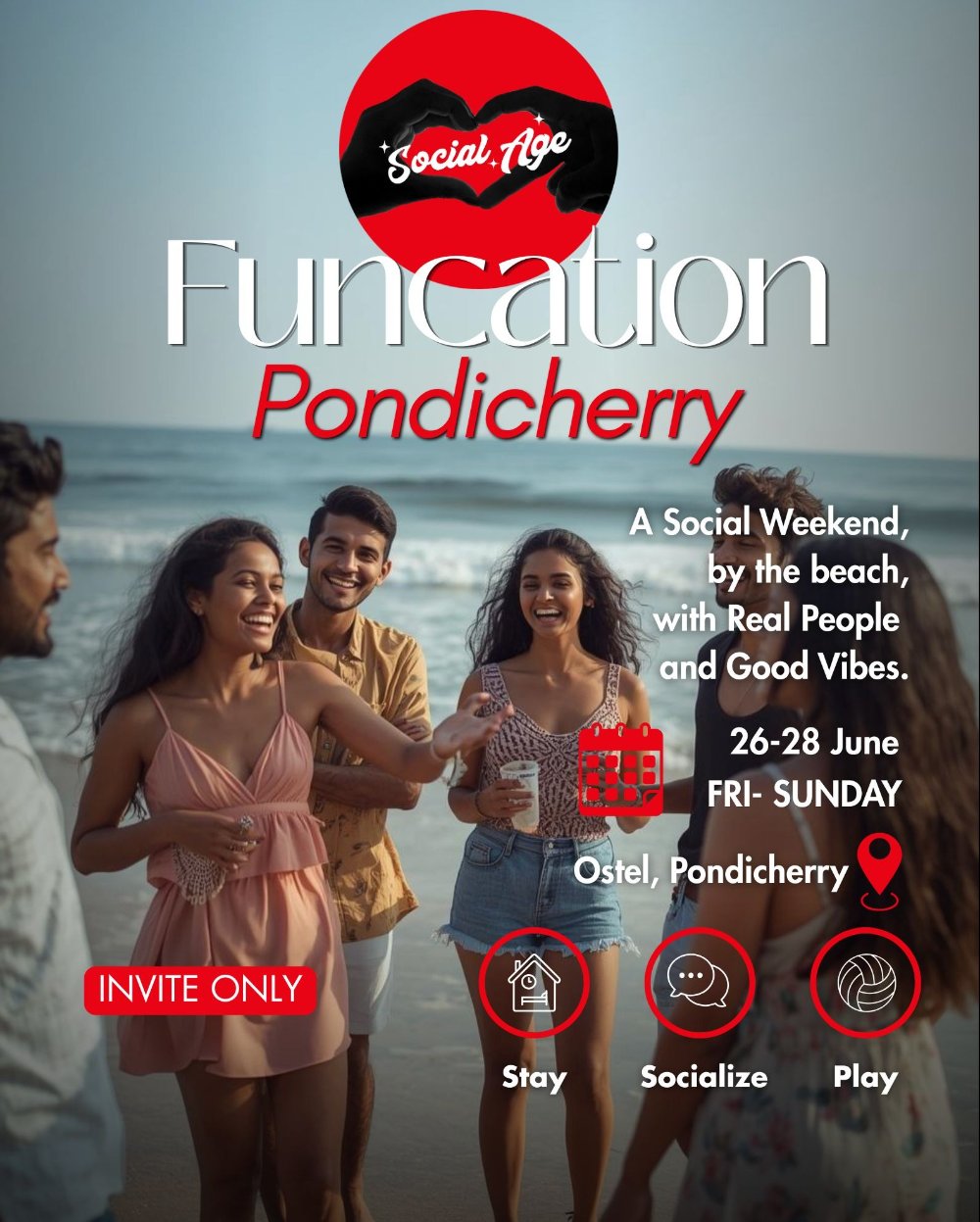 Poster for Funcation to Pondicherry