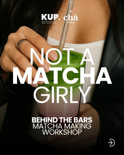 Poster for BEHIND THE BARS - MATCHA WORKSHOP