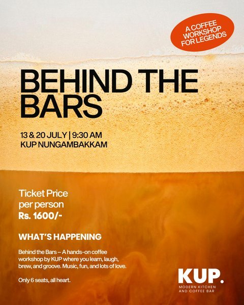 Poster for Behind The Bars - Coffee Workshop | ED. 01