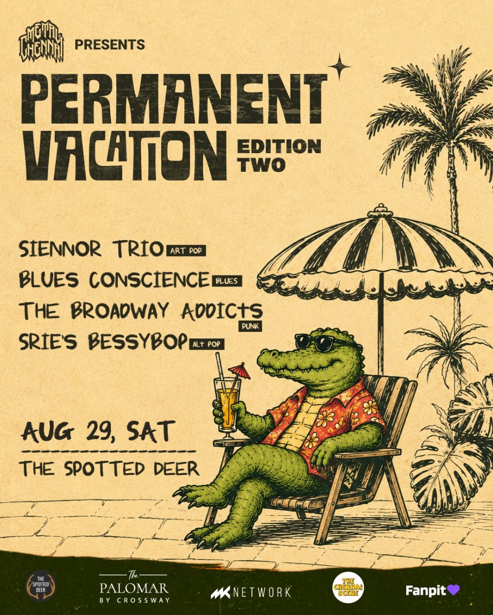 Permanent Vacation 2: Siennor Trio, Blues Conscience, The Broadway Addicts & Srie's Bessybop