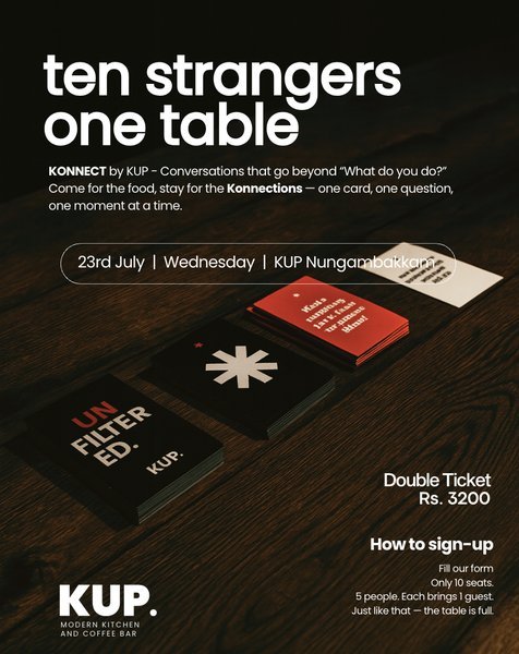 Poster for KONNECT - 10 Strangers One Table