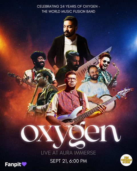 Poster for Oxygen the band - Live at Aura Immerse