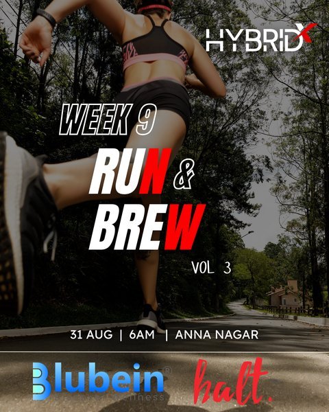 Poster for RUN & BREW